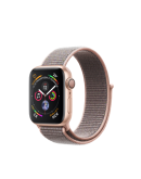 Apple Watch Series 4 (MU692RU/A), 40 мм, корпус из алюминия золотого цвета, спортивный браслет цвета «розовый песок»