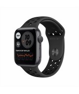 Apple Watch Nike Series 6, 40 мм, корпус из алюминия цвета «серый космос», спортивный ремешок Nike цвета «антрацитовый/чёрный» (M00X3RU-A)