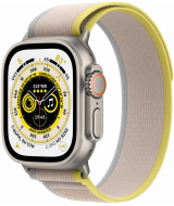 Apple Watch Ultra GPS + Cellular, 49 мм, корпус из титана, ремешок Trail желтого/бежевого цвета