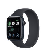 Apple Watch SE 2022, 40 мм, корпус из алюминия цвета «тёмная ночь», спортивный ремешок цвета «тёмная ночь»