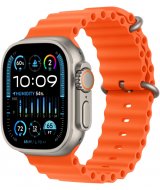 Apple Watch Ultra 2 GPS + Cellular, 49 мм, корпус из титана, ремешок Ocean оранжевого цвета