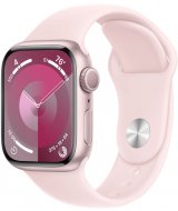 Apple Watch Series 9, 41 мм, корпус из алюминия розового цвета, спортивный ремешок нежно-розового цвета, размер M/L