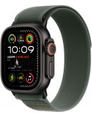 Apple Watch Ultra 2 GPS + Cellular, 49 мм, корпус из черного титана, ремешок Trail зеленого цвета, размер M/L