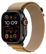 Apple Watch Ultra 2 GPS + Cellular, 49 мм, корпус из черного титана, ремешок Alpine цвета "загар", размер M