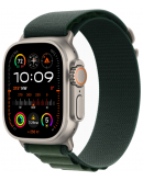 Apple Watch Ultra 2 GPS + Cellular, 49 мм, корпус из бежевого титана, ремешок Alpine зеленого цвета, размер M