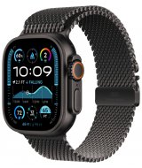 Apple Watch Ultra 2 GPS + Cellular, 49 мм, корпус из черного титана, ремешок Milanese черного цвета, размер M