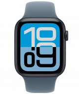 Умные часы Apple Watch SE 3 LTE 44 мм (алюминиевый корпус, полуночный/полуночный, спортивный силиконовый ремешок S/M)