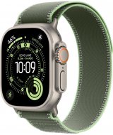 Умные часы Apple Watch Ultra 3 LTE 49 мм (титановый корпус, природный/зелёный, нейлоновый ремешёк размера M/L)