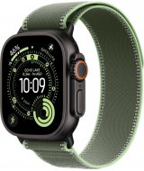 Умные часы Apple Watch Ultra 3 LTE 49 мм (титановый корпус, черный/зелёный, нейлоновый ремешёк размера M/L)